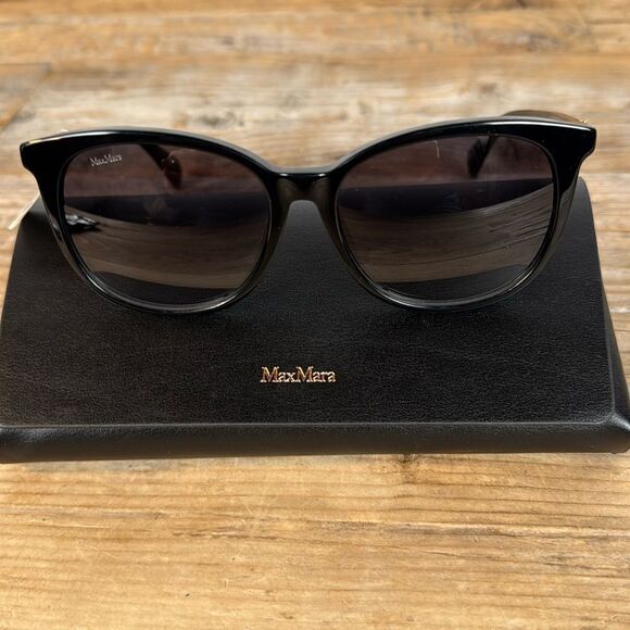 NWT MaxMara Prism Black Sunglasses - Picture 3 of 9
